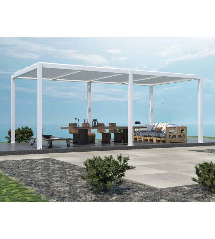 PERGOLA BIOCLIMATICA ELICA GARDEN BIANCO 7,8X4X2,5 M