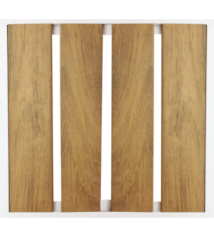 SEDIA DA ESTERNO ELICA GARDEN "CAYMAN" IN ALLUMINIO E POLYWOOD BIANCO 54X54X84 CM