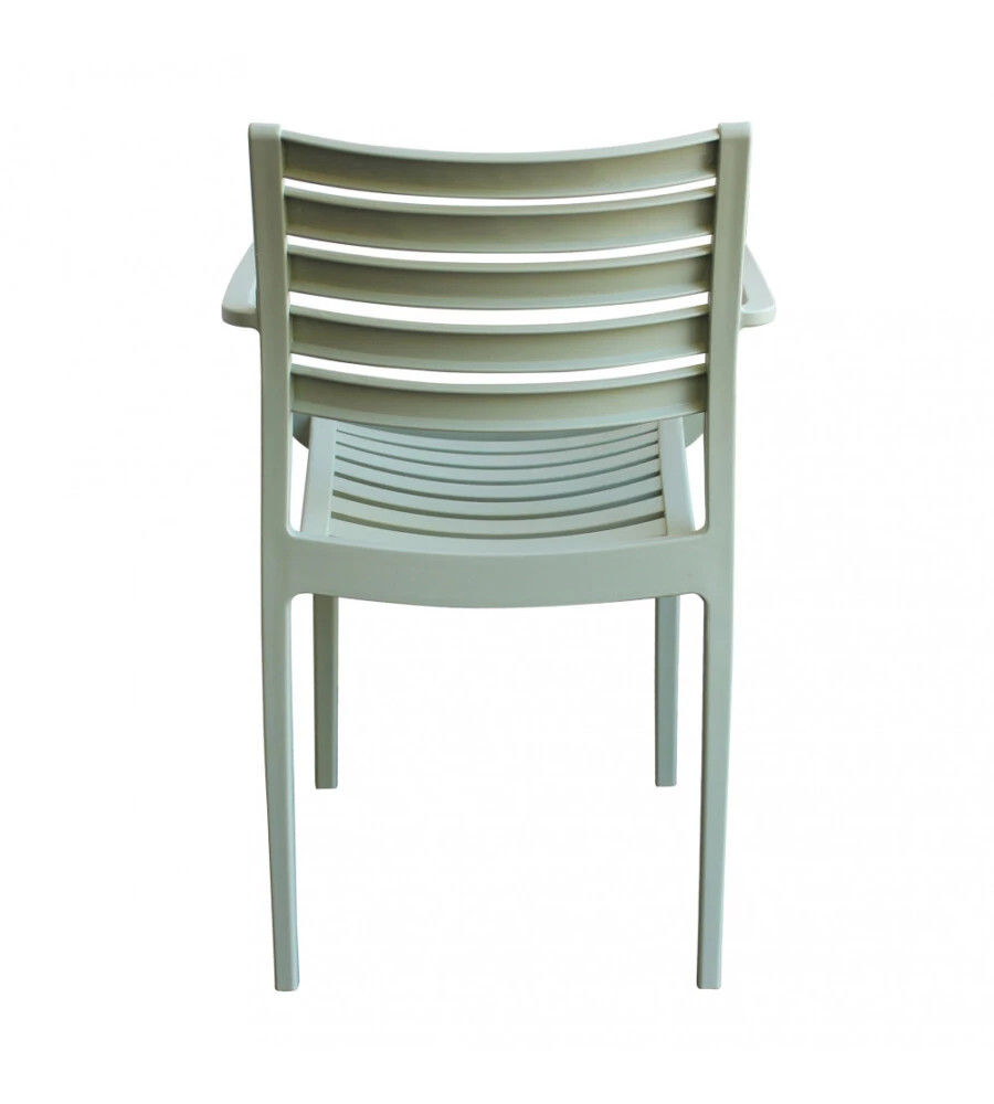SEDIA DA ESTERNO IMPILABILE ELICA GARDEN "EVELINE" IN POLIPROPILENE VERDE CHIARO 58,5X55,2X84 CM