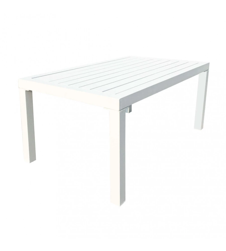 SET DA GIARDINO ELICA GARDEN "HELSINKI" IN ALLUMINIO BIANCO CON 2 POLTRONE, UN DIVANO E UN TAVOLINO