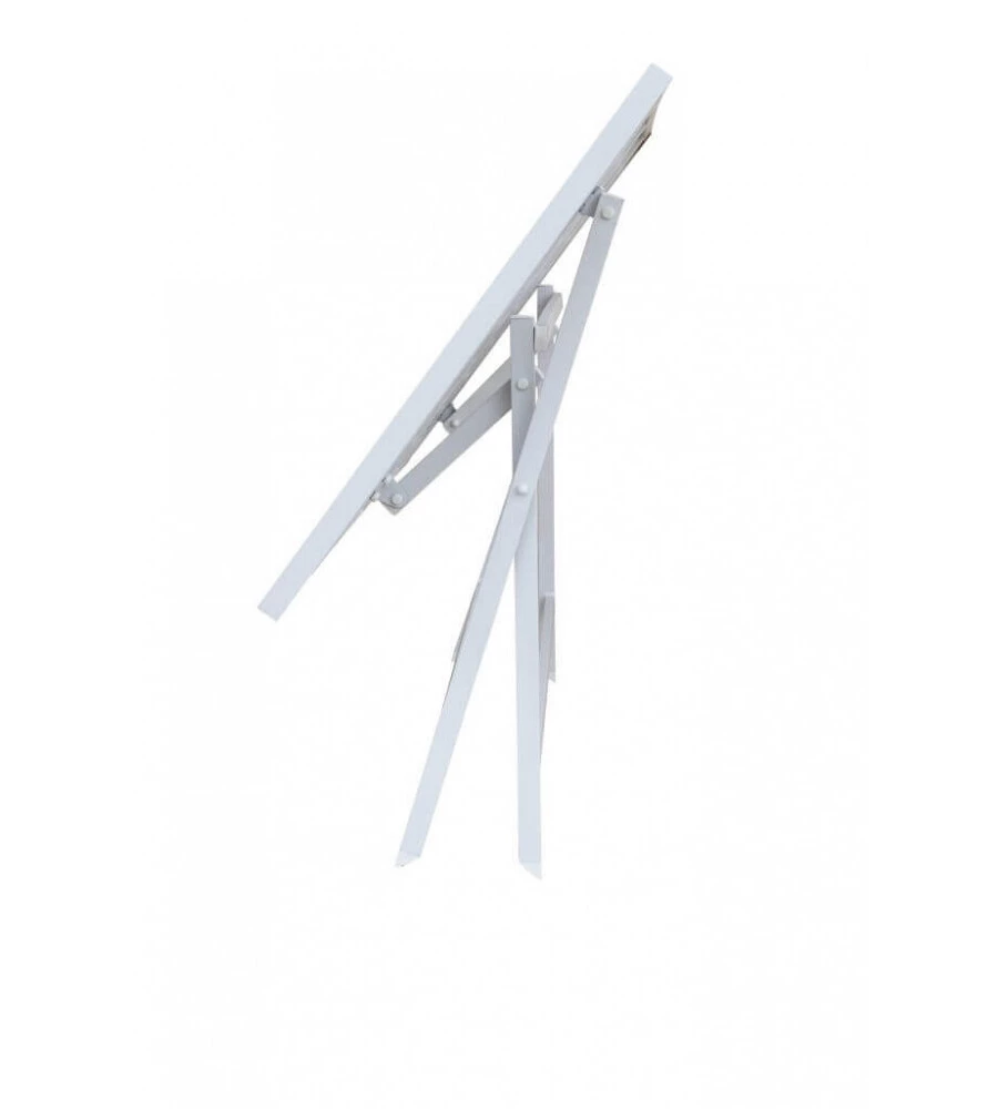 TAVOLO DA GIARDINO PIEGHEVOLE ELICA GARDEN "ALABAMA" IN ALLUMINIO BIANCO 77X130X73 CM