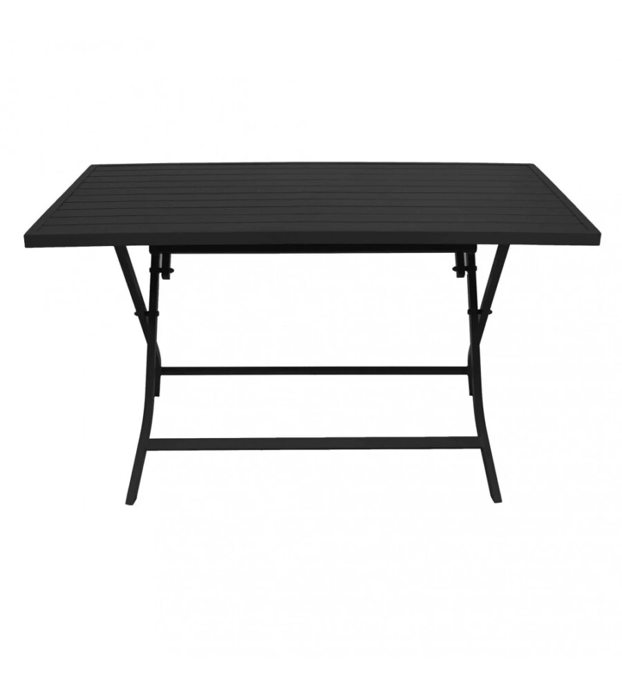 TAVOLO DA GIARDINO PIEGHEVOLE ELICA GARDEN "ALABAMA" IN ALLUMINIO ANTRACITE 77X130X73 CM