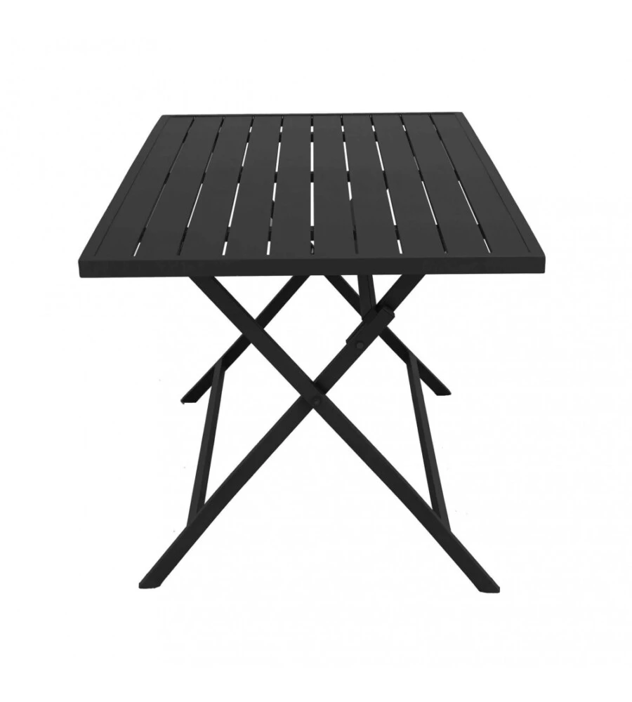 TAVOLO DA GIARDINO PIEGHEVOLE ELICA GARDEN "ALABAMA" IN ALLUMINIO ANTRACITE 77X130X73 CM