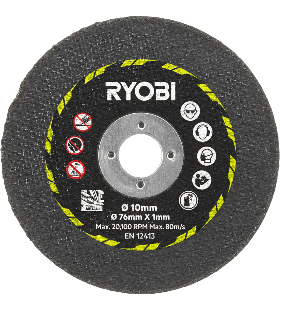 KIT 3 DISCHI PER SMERIGLIATRICE RYOBI 76 MM
