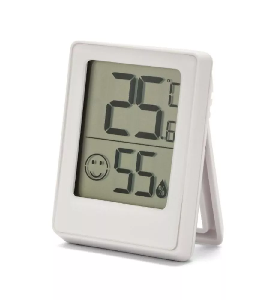 MINI STAZIONE METEO DIGITALE DA INTERNO VELAMP BIANCO