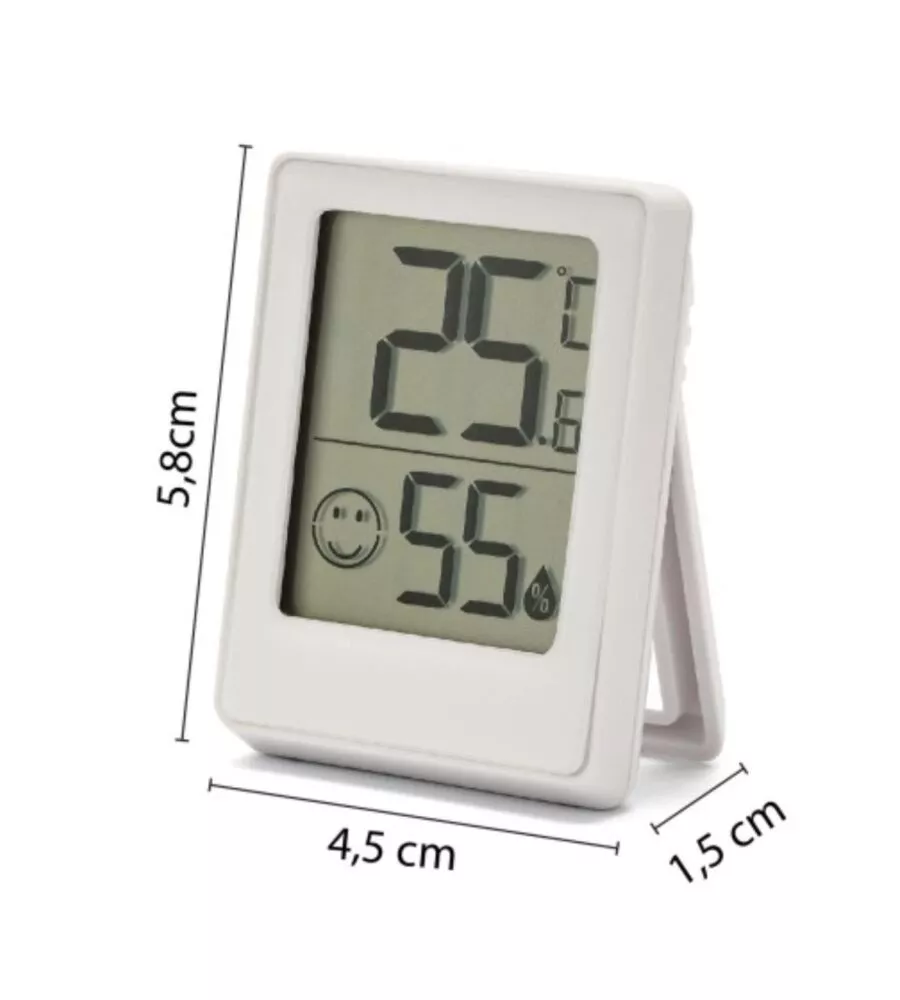 MINI STAZIONE METEO DIGITALE DA INTERNO VELAMP BIANCO