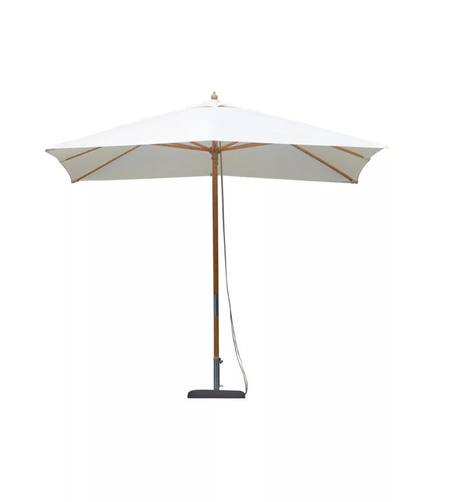 OMBRELLONE RETTANGOLARE SOLARIA IN LEGNO DI BAMBU' 3X2 MT