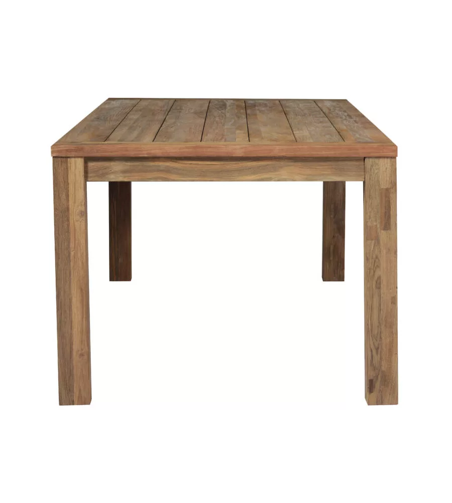 TAVOLO DA ESTERNO SOLARIA "GIACARTA" IN TEAK RICICLATO 250X100X77 CM