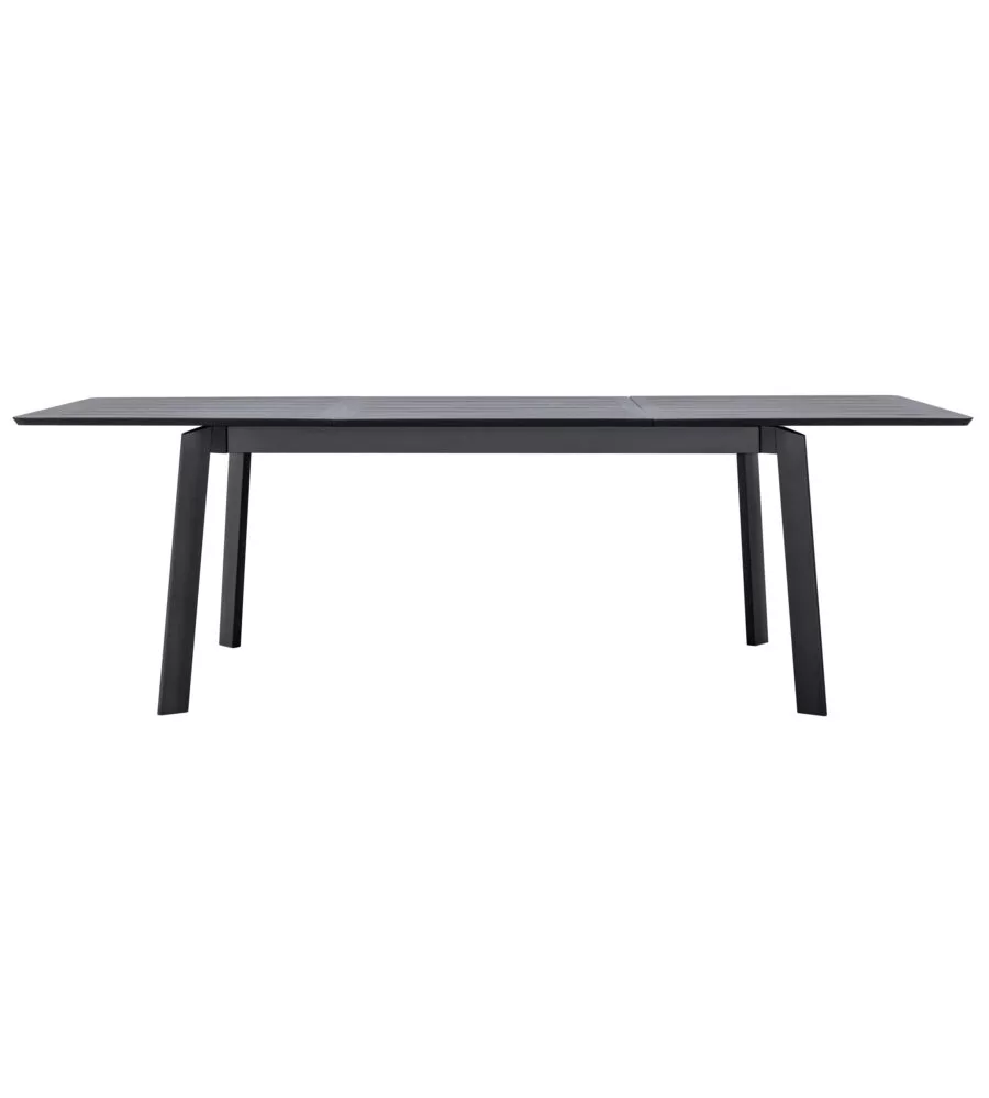 TAVOLO DA ESTERNO ALLUNGABILE SOLARIA "SAN DONATO" IN ALLUMINIO ANTRACITE 160/240X102X75 CM