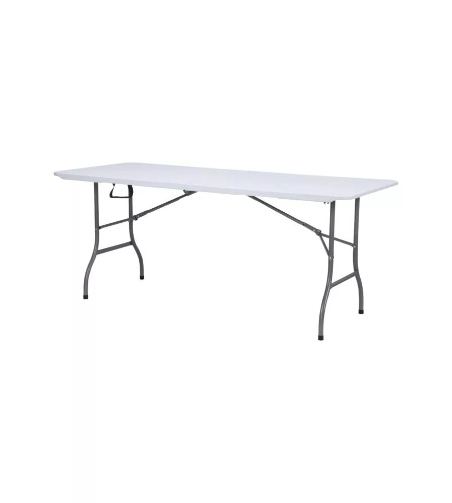 TAVOLO DA ESTERNO RETTANGOLARE PIEGHEVOLE SOLARIA "CATERING" CON MANIGLIA IN POLIETILENE 180X75X74 CM