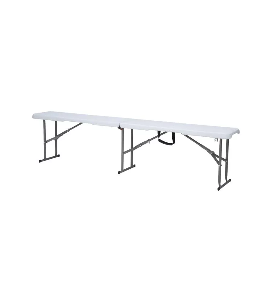 PANCA PIEGHEVOLE SOLARIA "CATERING" BIANCO 183X28X44 CM