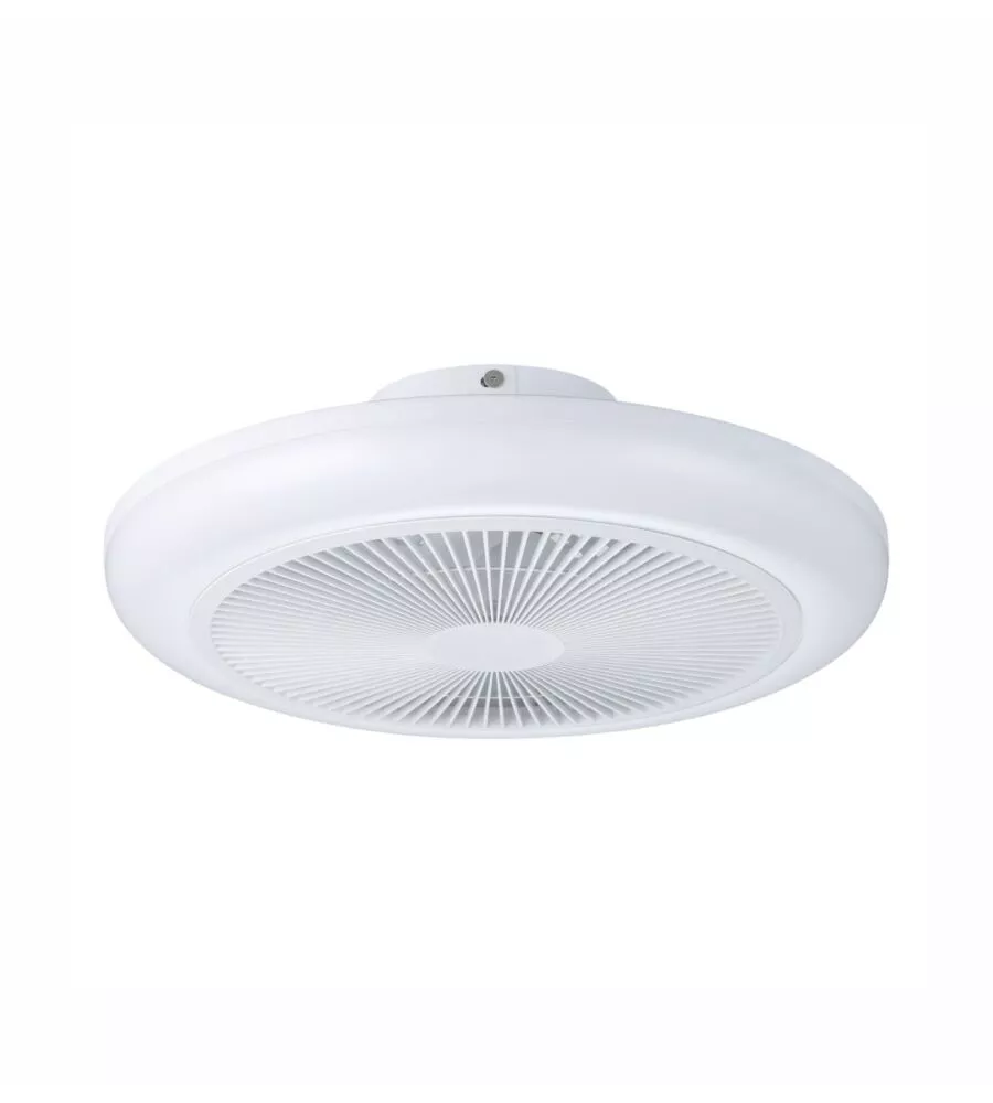 VENTILATORE DA SOFFITTO EGLO "SAYULITA 1" BIANCO CON LED RBG INCLUSO Ø46 CM