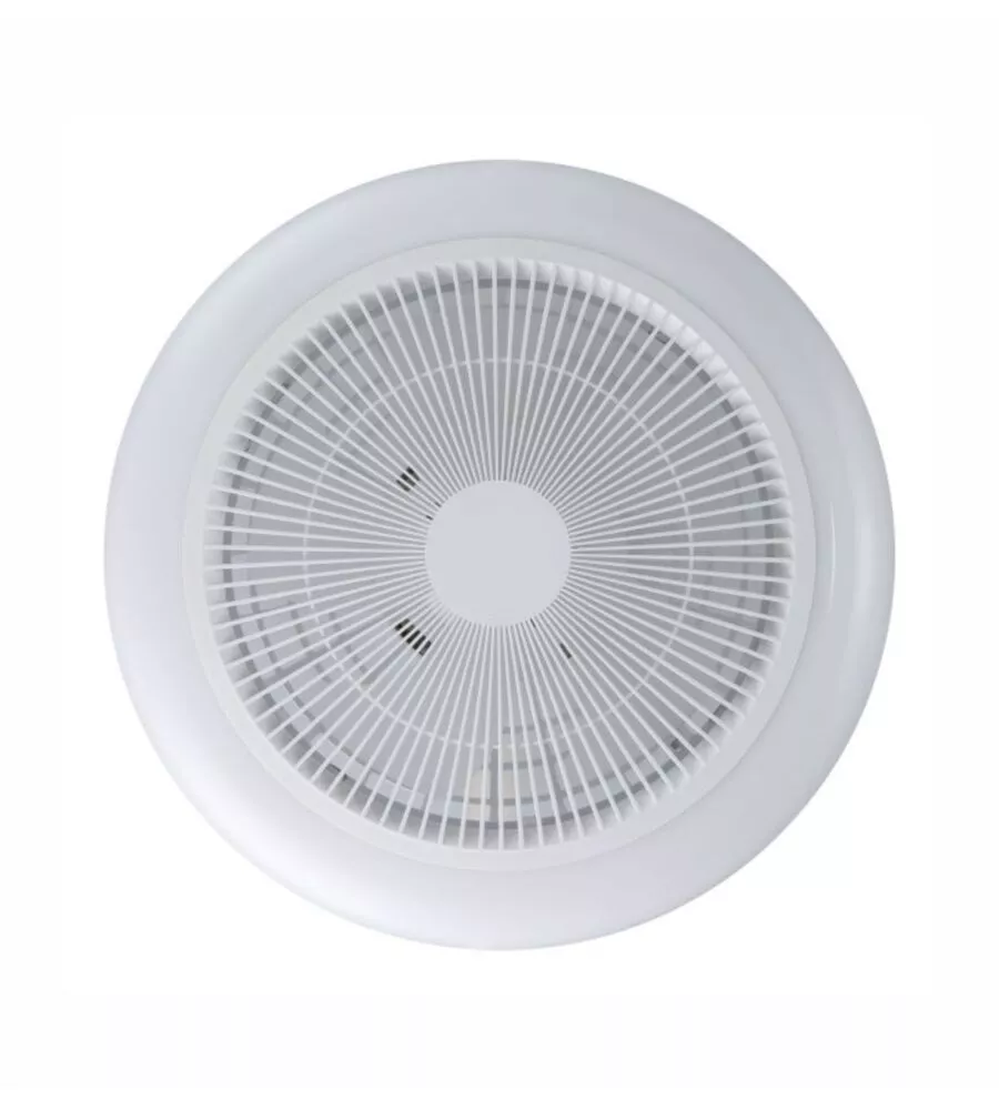 VENTILATORE DA SOFFITTO EGLO "SAYULITA 1" BIANCO CON LED RBG INCLUSO Ø46 CM