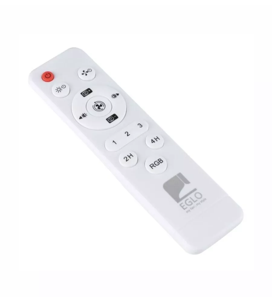 VENTILATORE DA SOFFITTO EGLO "SAYULITA 1" BIANCO CON LED RBG INCLUSO Ø46 CM