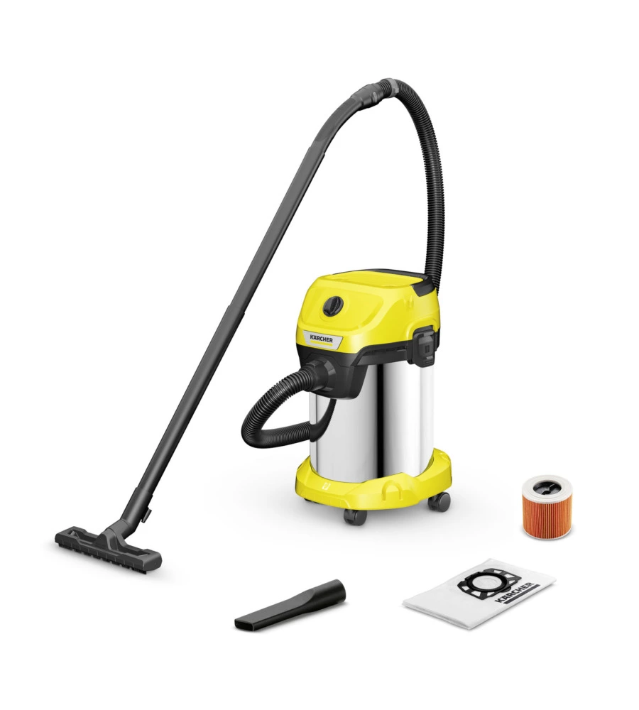 ASPIRATORE SOLIDI LIQUIDI ELETTRICO KARCHER "WD3"  1000W 19LT 45L/S