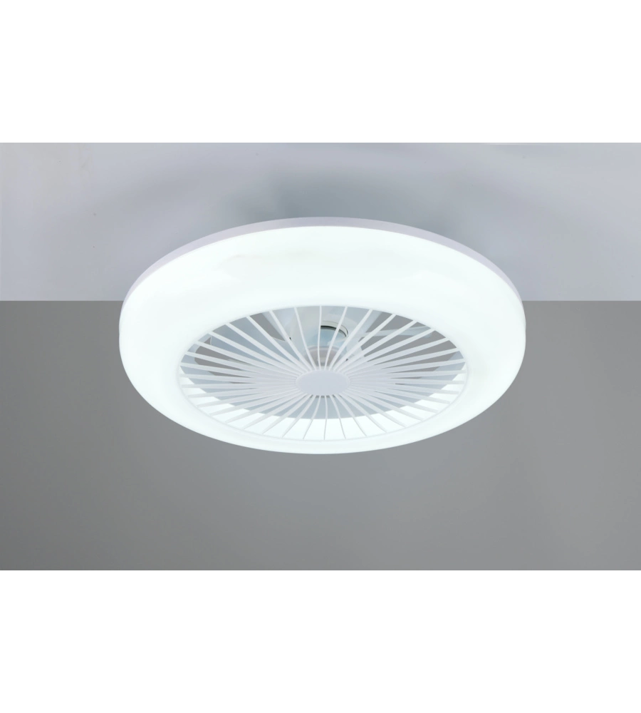 VENTILATORE DA SOFFITO CON LED "MORA" BIANCO Ø45 CM 13W