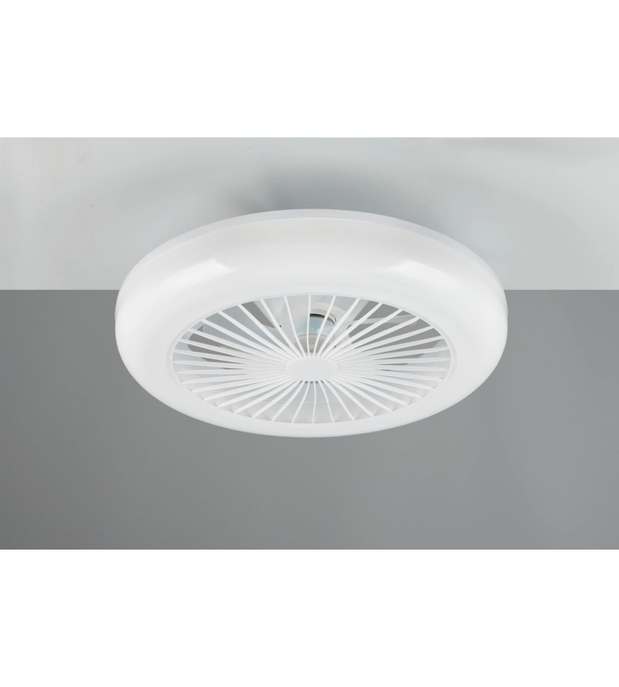 VENTILATORE DA SOFFITO CON LED "MORA" BIANCO Ø45 CM 13W
