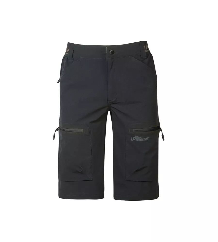 PANTALONE DA LAVORO CORTO U-POWER "ARES" ASPHALT GREY TAGLIA XL