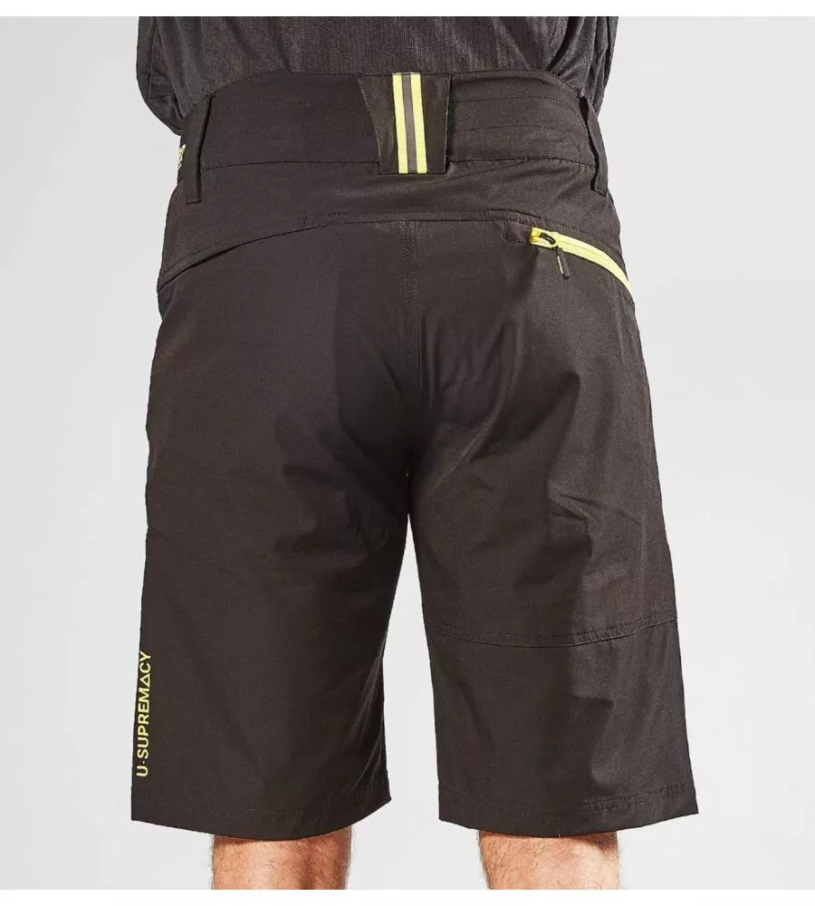 PANTALONE DA LAVORO CORTO U-POWER "ARES" BLACK CARBON TAGLIA L
