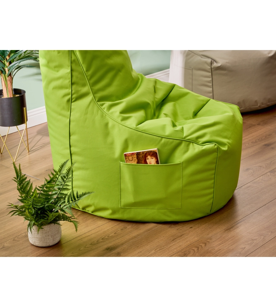 POUF POLTRONA SACCO "LAYLA" VERDE 65X65X95 CM