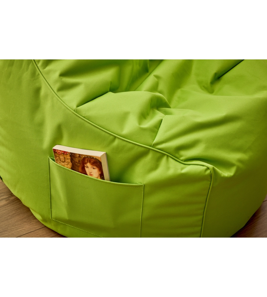 POUF POLTRONA SACCO "LAYLA" VERDE 65X65X95 CM