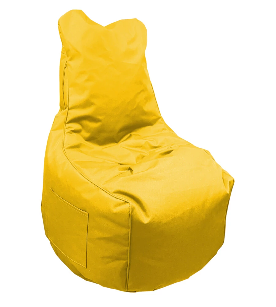 POUF POLTRONA SACCO "LAYLA" GIALLO 65X65X95 CM