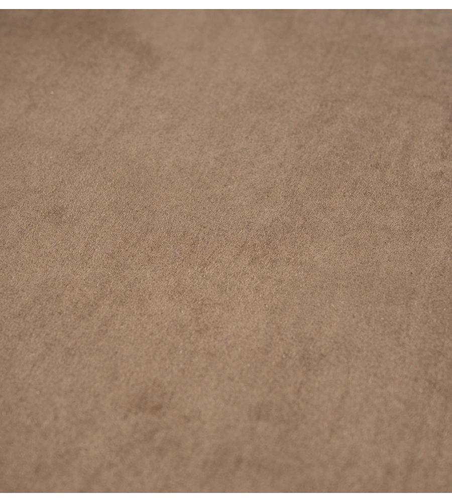 DIVANO LETTO ANGOLARE "ERIKA" IN TESSUTO MARRONE CON PENISOLA A SINISTRA 254X92/165X102 CM