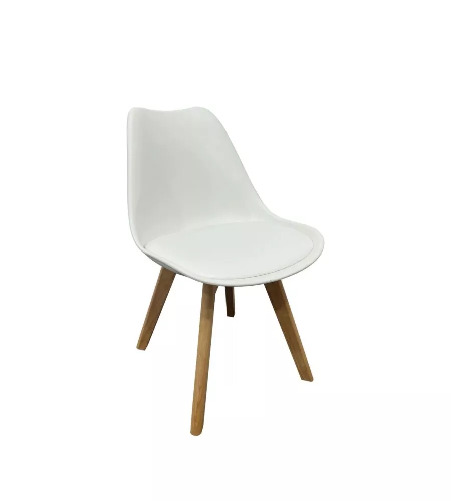 SEDIA DA PRANZO BELLAHOME "CASTILLA" BIANCO 48X55X81 CM