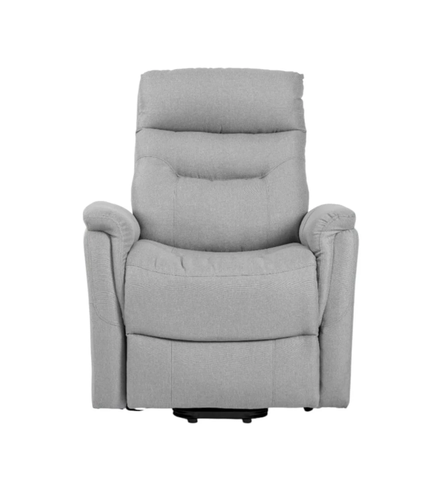POLTRONA CON RECLINER E ALZATA ELETTRICO BELLAHOME "PRATO" GRIGIO 82X90X108 CM