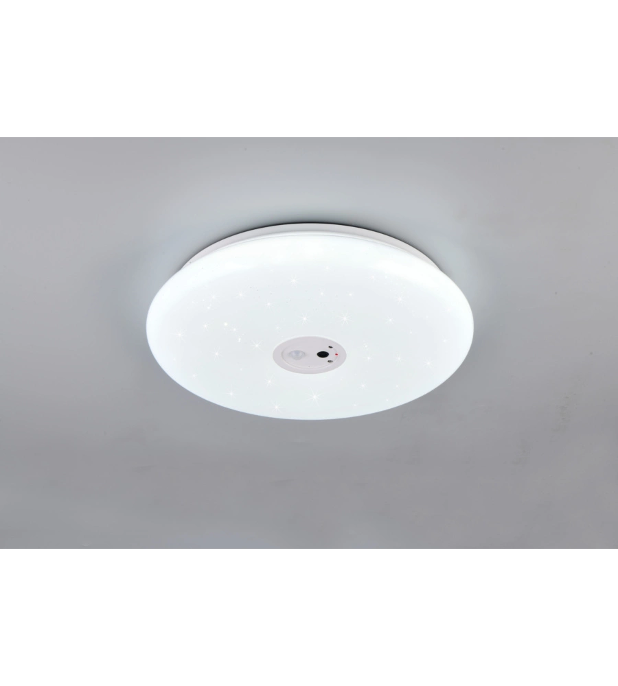 PLAFONIERA LED "VEDERA" BIANCA CON VIDEOCAMERA 6000K Ø40 CM