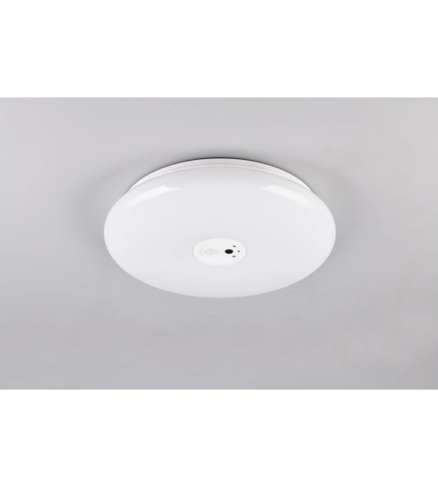 PLAFONIERA LED "VEDERA" BIANCA CON VIDEOCAMERA 6000K Ø40 CM