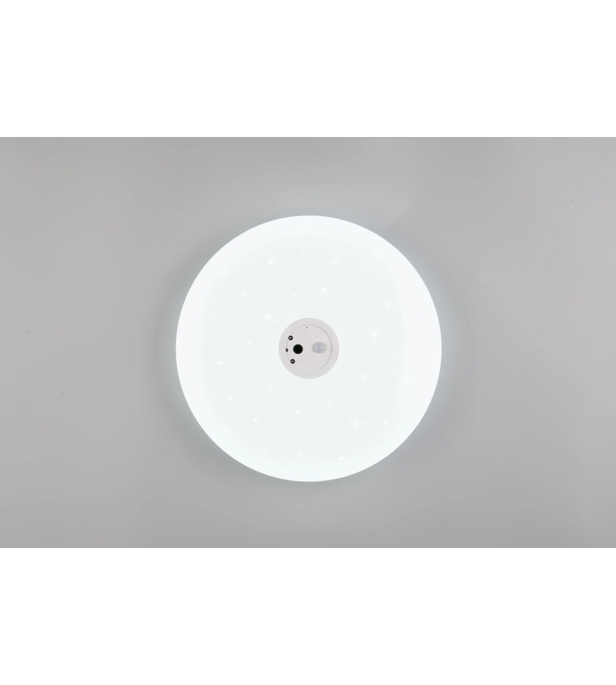 PLAFONIERA LED "VEDERA" BIANCA CON VIDEOCAMERA 6000K Ø40 CM