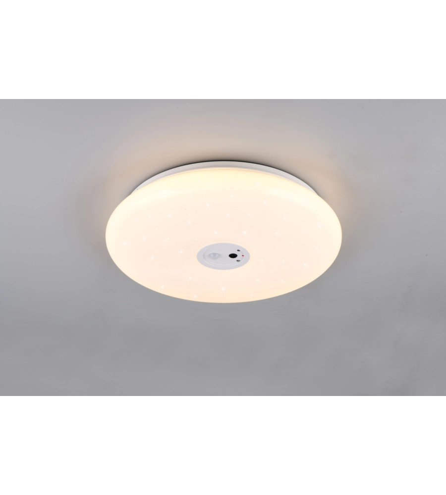 PLAFONIERA LED "VEDERA" BIANCA CON VIDEOCAMERA 6000K Ø40 CM
