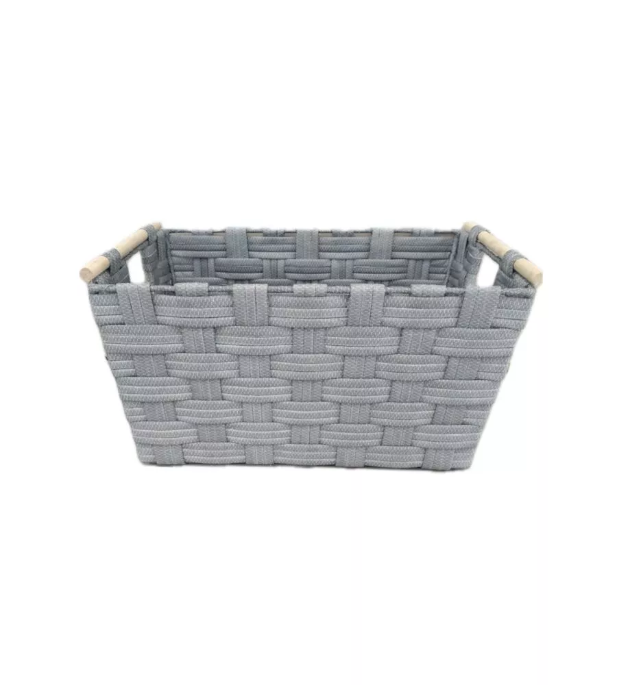 CESTINO IN TNT EASY SYSTEM "GRANDE" GRIGIO 47X31,5X25,5 CM