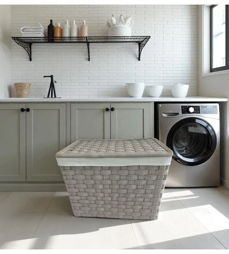 BEULE CON RUOTE IN TNT EASY SYSTEM BEIGE 64X45X51 CM
