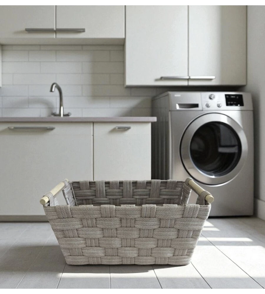 CESTINO IN TNT EASY SYSTEM "MEDIO" BEIGE 42X27,5X20,5 CM