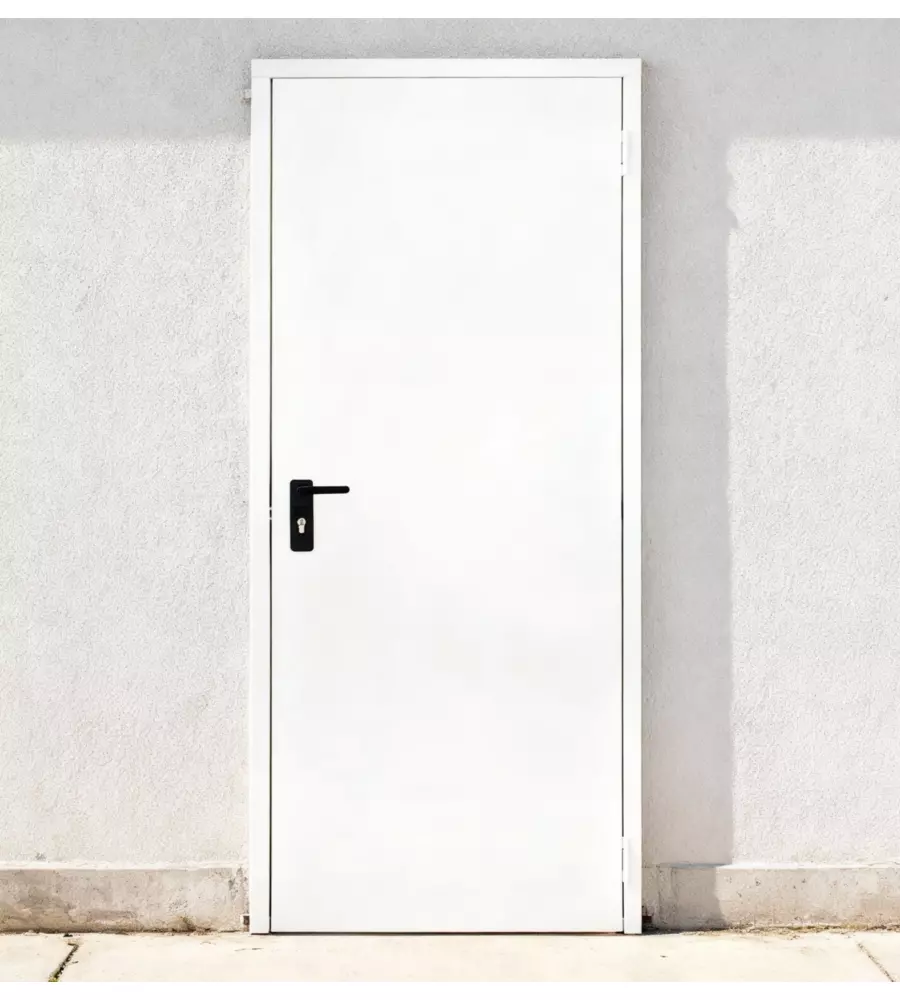 PORTA MULTIUSO REVERSIBILE TAMBURATA "TV" BIANCO ANTIGRAFFIO 80X200 CM