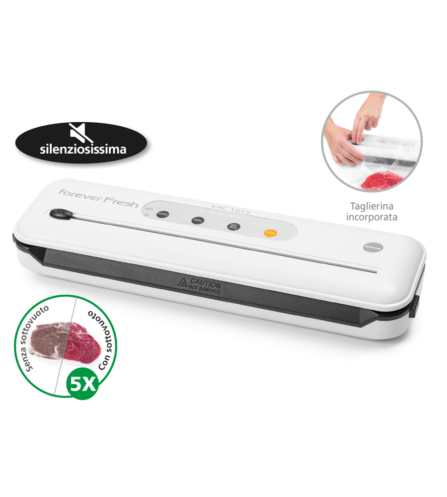 MACCHINA PER SOTTOVUOTO MACOM "VAC1015" BIANCO 110W