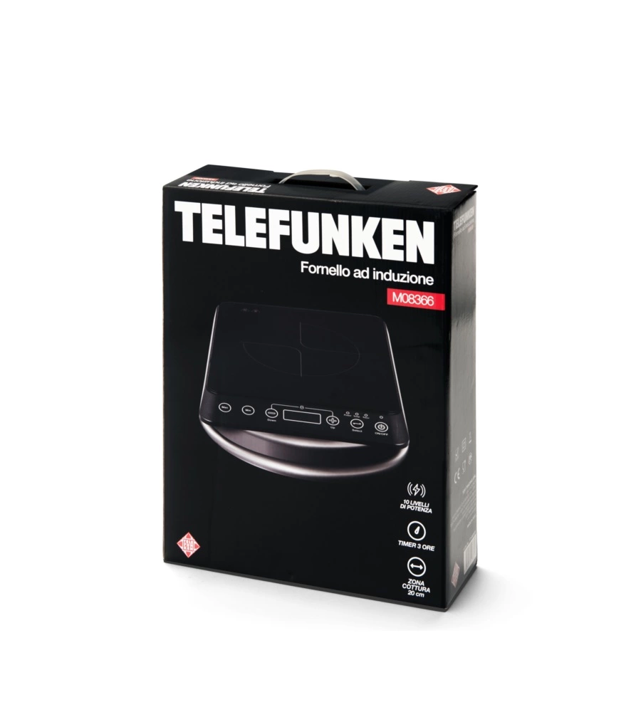 FORNELLO A INDUZIONE TELEFNKEN 1 FUOCO NERO 2000W