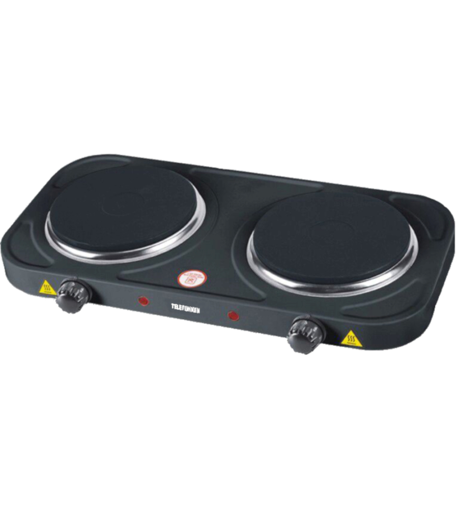 FORNELLO ELETTRICO TELEFUNKEN 2 FUOCHI 46,5X25,6X7 CM