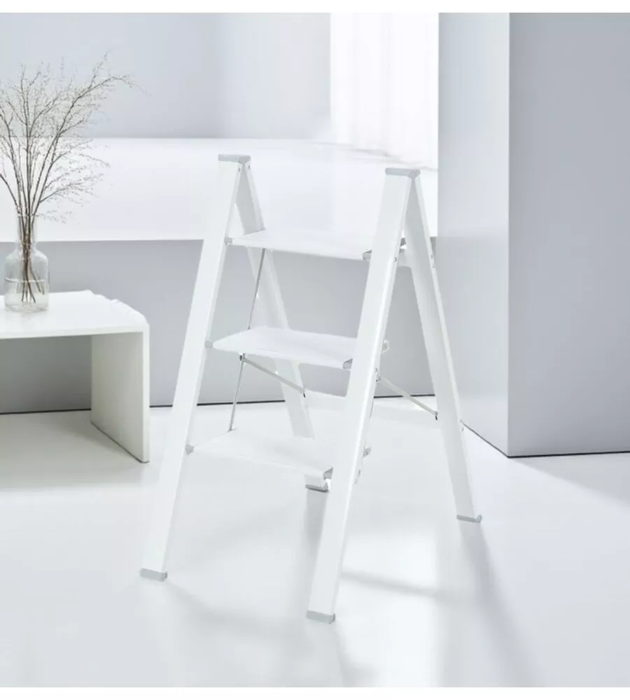 SCALA PIEGHEVOLE EASY SYSTEM IN ALLUMINIO CON 3 GRADINI PORTATA 150 KG