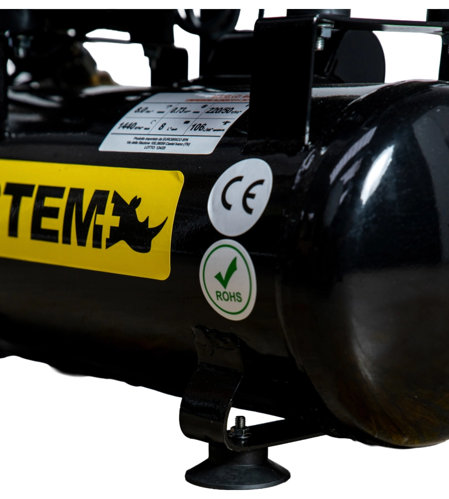 Compressore aria silenziato System+ 8lt 0,73hp