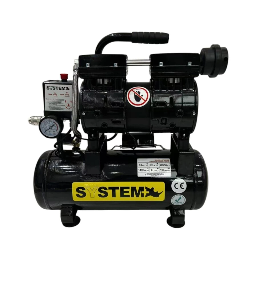 Compressore aria lubrificato System+ 50lt 2,5hp