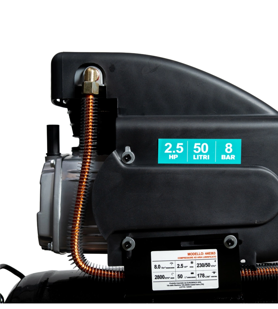 Compressore aria lubrificato System+ 50lt 2,5hp