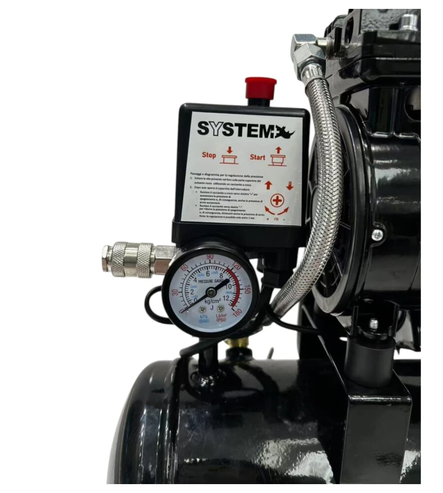 Compressore aria lubrificato System+ 50lt 2,5hp