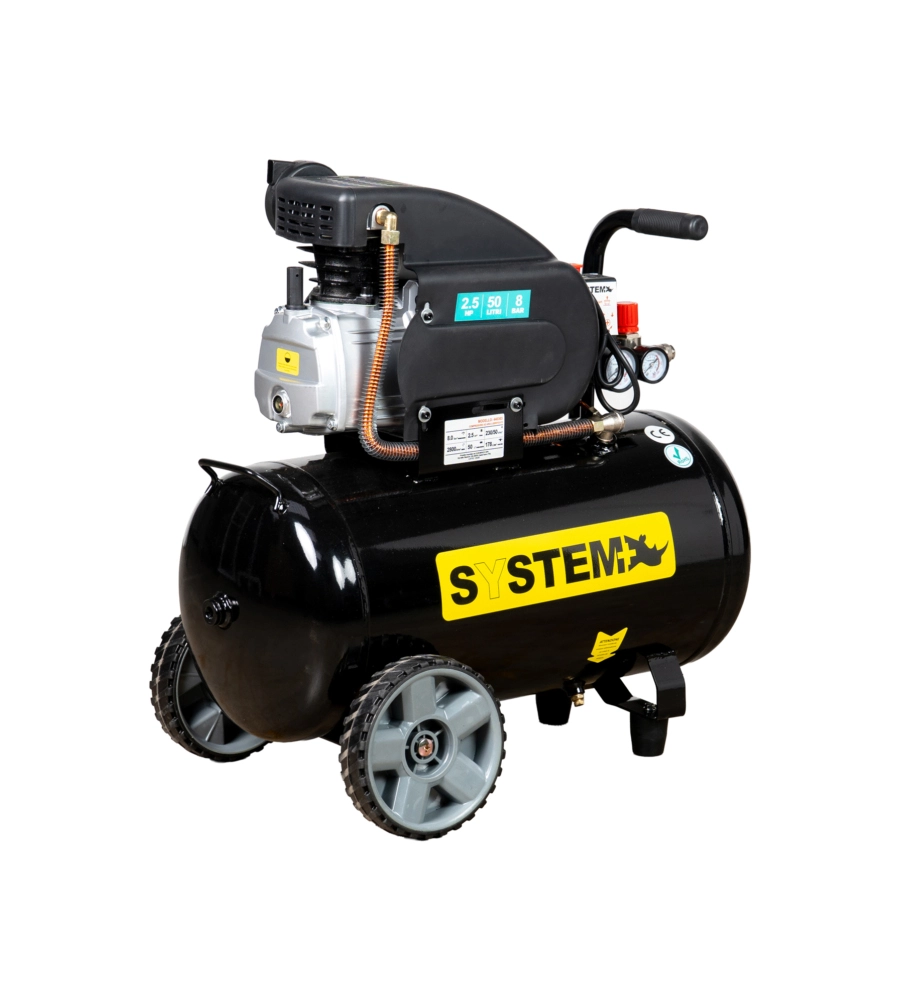 Compressore aria lubrificato System+ 50lt 2,5hp