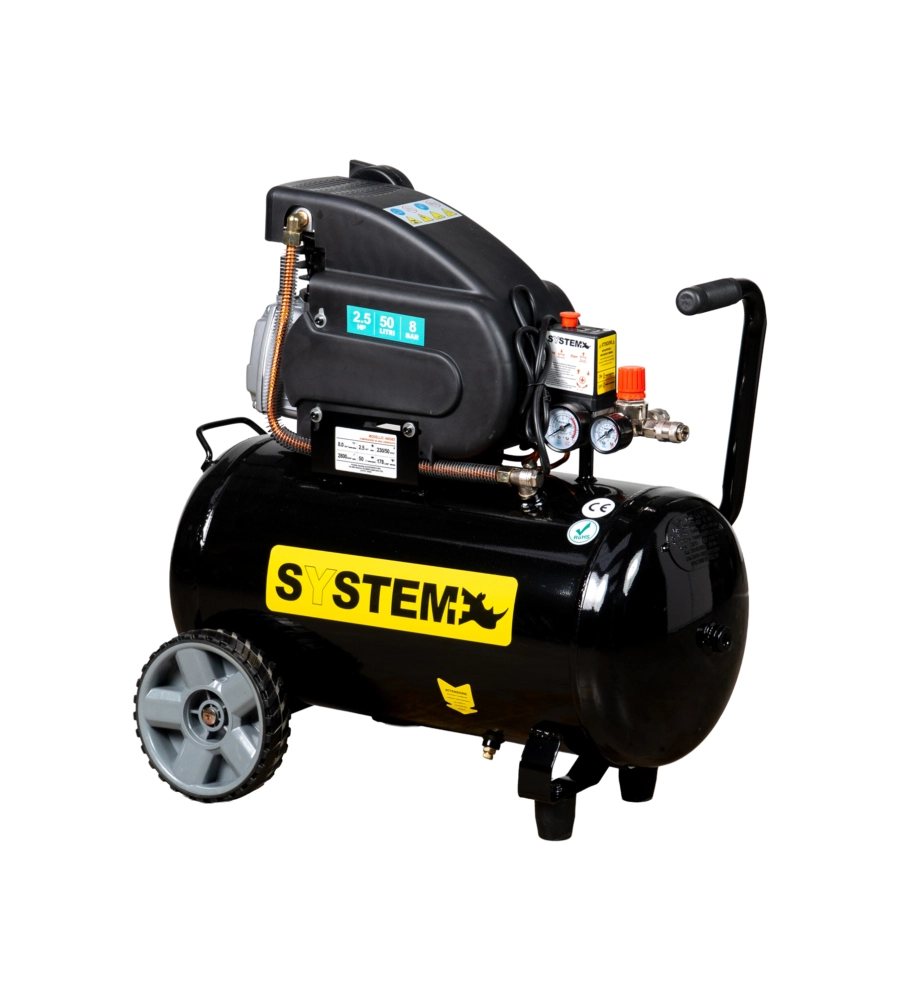 Compressore aria lubrificato System+ 50lt 2,5hp