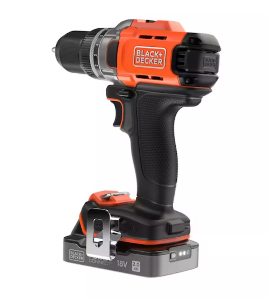 KIT TRAPANO AVVITATORE A BATTERIA BLACK+DECKER "BCD382D1XK-QW" BATTERIA INCLUSA 18V