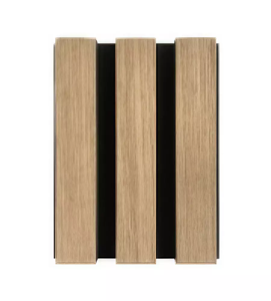 Rivestimento murale fonoassorbente Cosmo quercia 60x2,2x265 cm