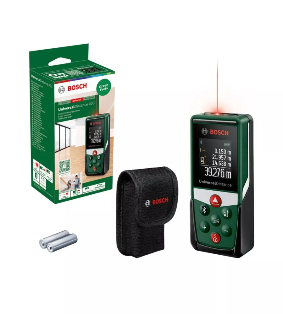 MISURATORE DI DISTANZA LASER BOSCH "UNIVERSALDISTANCE 40C" FINO A 40M